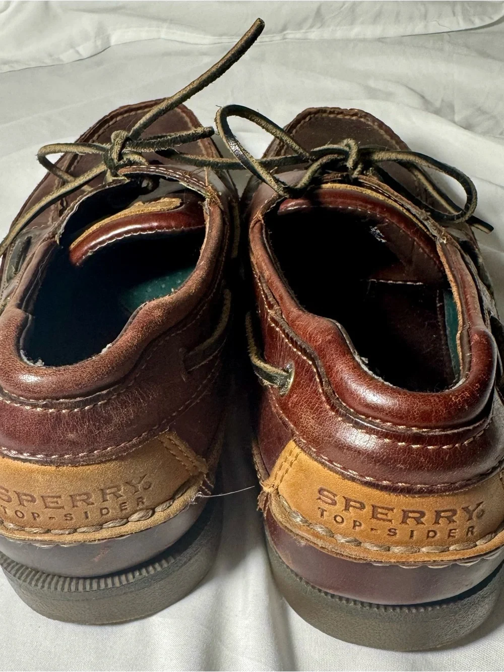 Classic Brown Leather Boat Shoes - Sperry 12 m Brown Lace up